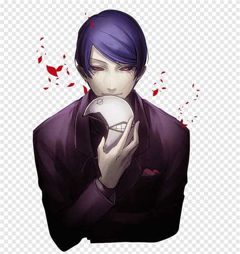 anime purple hair characters|tokyo ghoul characters purple hair.